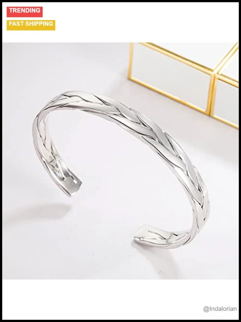 925 Sterling Silver Adjustable Cuff Bracelet for Women Men, Hypoallergenic,